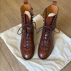 By far brown leather boots